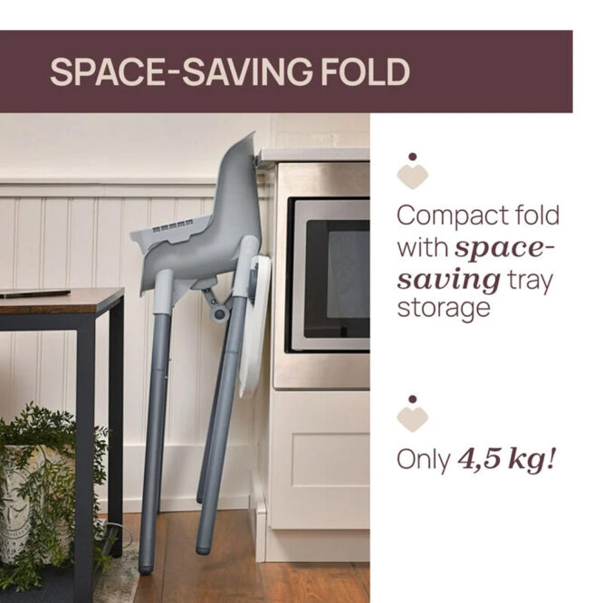 Chicco Zest Highchair (6m+) Max 40kg - Moon Gray