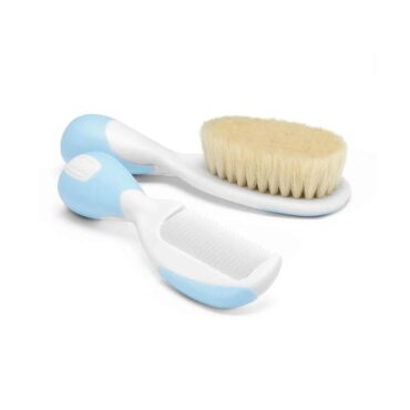 Chicco Baby Brush & Comb - Light Blue