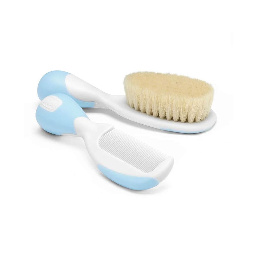 Chicco Baby Brush & Comb - Light Blue