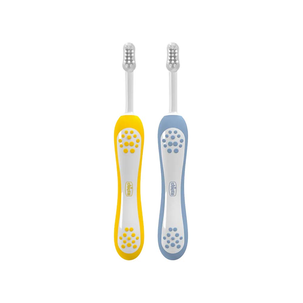 Chicco Toothbrush Combo (6-36m) Indigo/Mustard