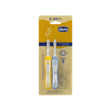 Chicco Toothbrush Combo (6-36m) Indigo/Mustard