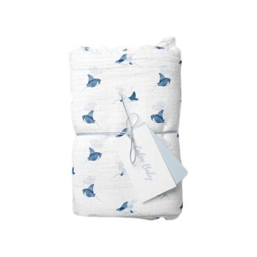 Caline Baby Cotton Muslin Swaddle – Sting Ray Caline Baby Cotton Muslin Swaddle - Sting Ray