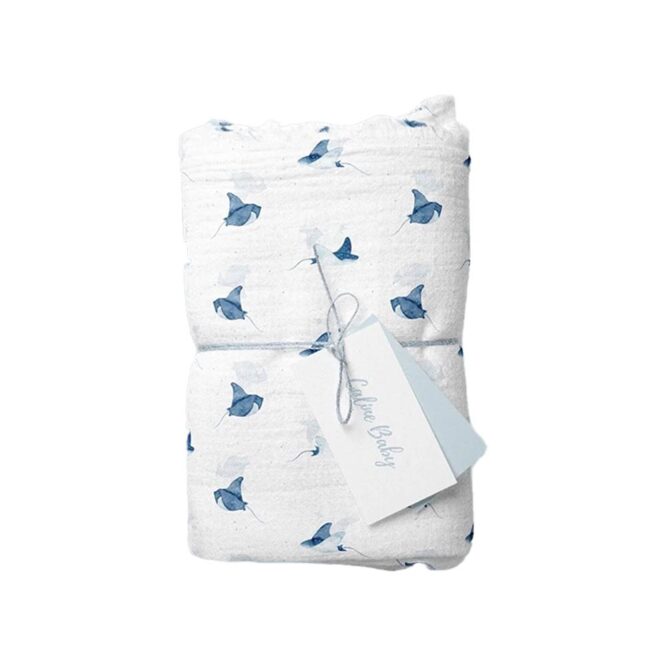 Caline Baby Cotton Muslin Swaddle - Sting Ray