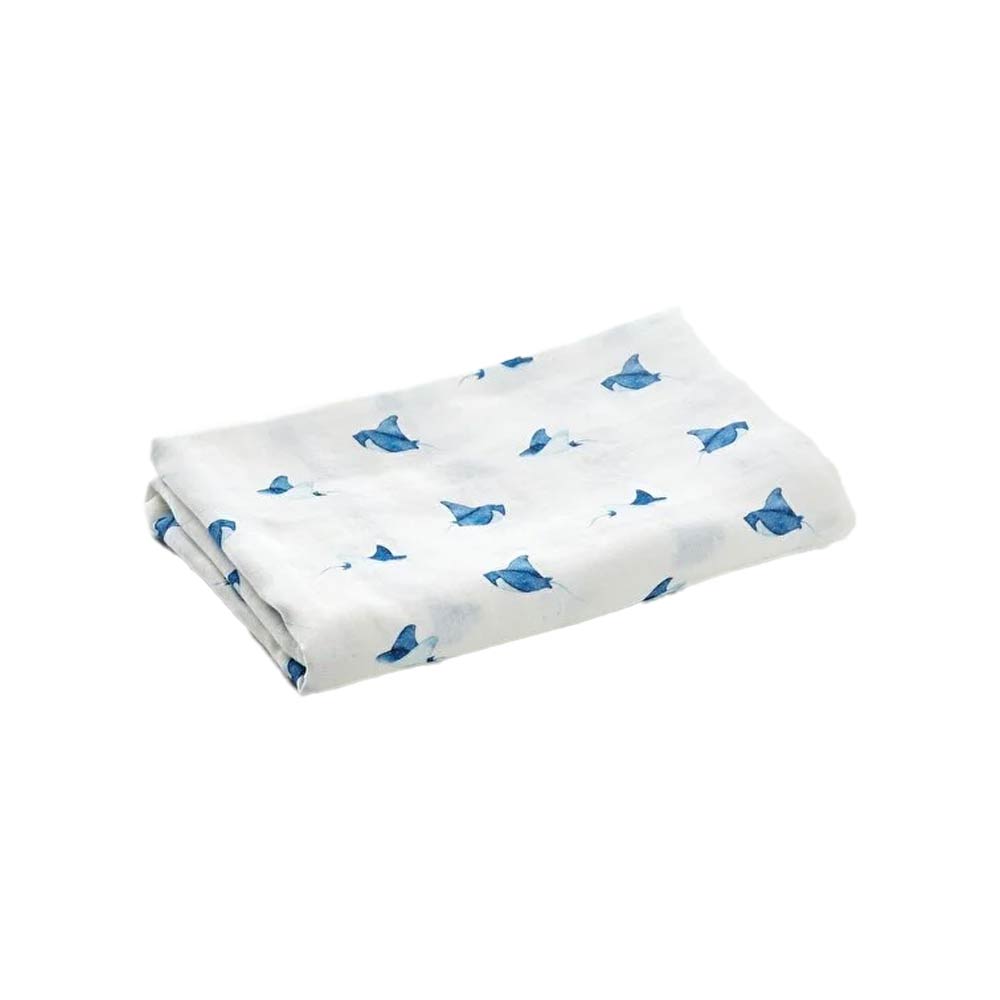 Caline Baby Cotton Muslin Swaddle - Sting Ray