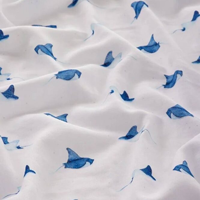 Caline Baby Cotton Muslin Swaddle - Sting Ray