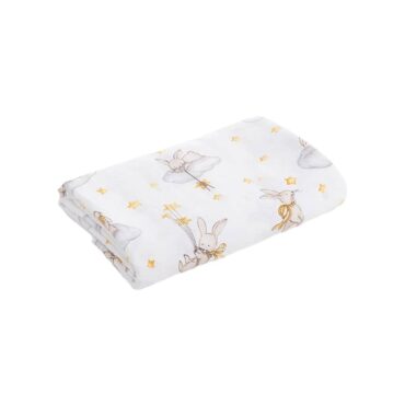 Caline Baby Cotton Muslin Swaddle - Rabbit