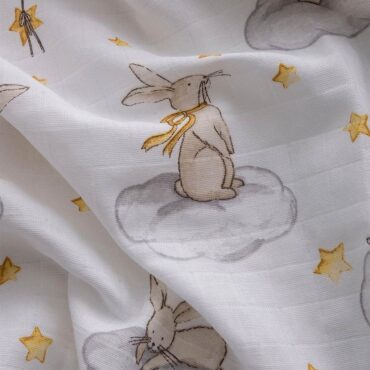 Caline-Baby-Cotton-Muslin-Swaddle-Rabbit2 Caline Baby Cotton Muslin Swaddle - Rabbit