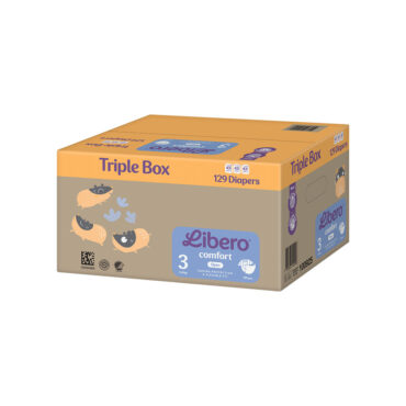 Libero Comfort Open Diaper Size 3 (5-8kg) 129 Diapers *Triple Box