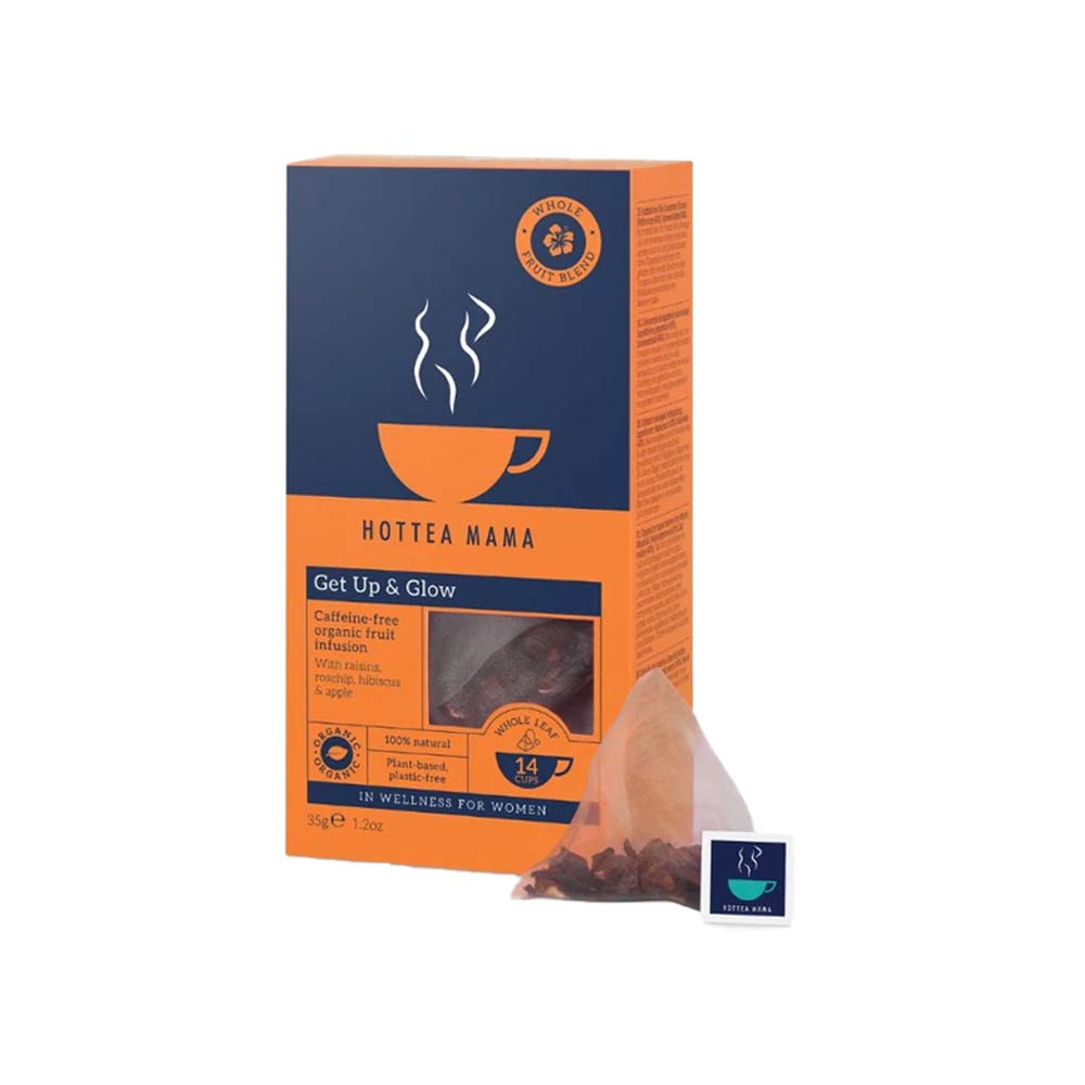 HotTea Mama Organic Tea | Get Up & Glow - 14 Tea Bags