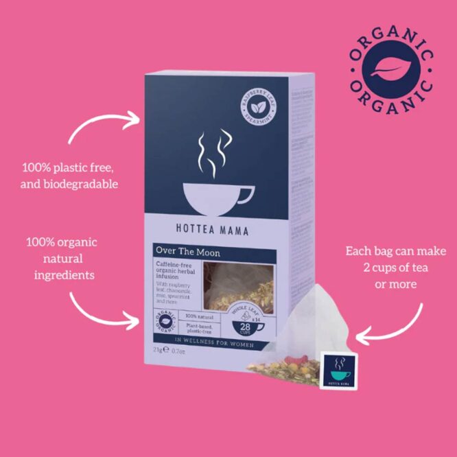 HotTea Mama Organic Tea | Over The Moon - 14 Tea Bags