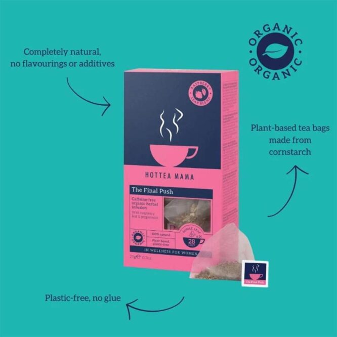 HotTea Mama Organic Tea | The Final Push - 14 Tea Bags