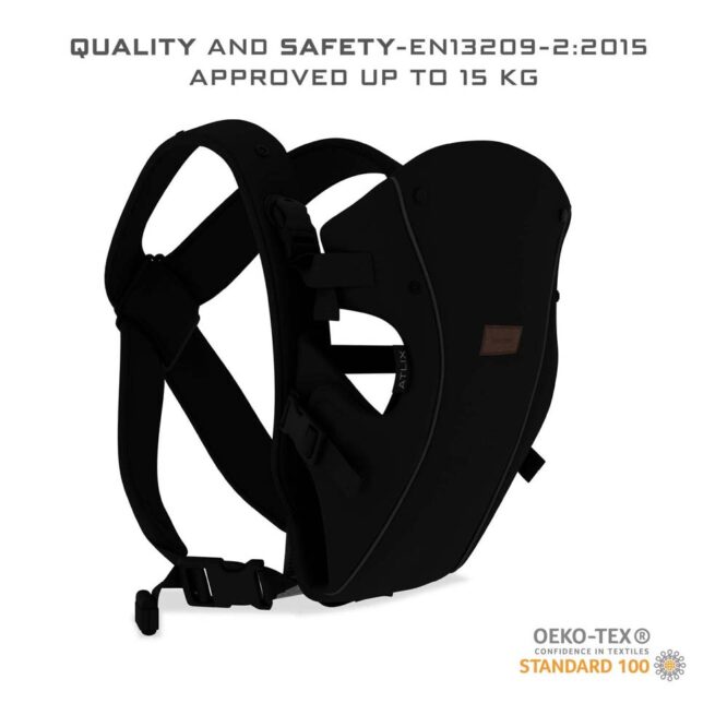 Neobreez ATLIX 3-In-1 Baby Carrier (0m+) Up to 3.5-15kg - Black