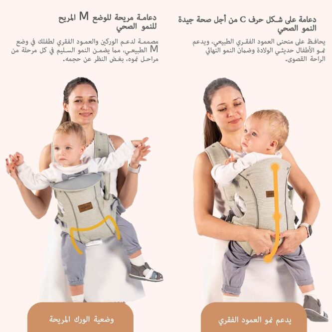 Neobreez ATLIX 3-In-1 Baby Carrier (0m+) Up to 3.5-15kg - Beige