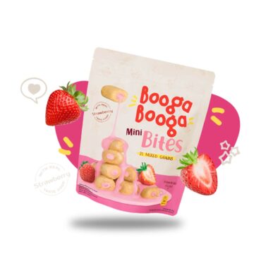 Booga Booga Mini Bites Strawberry Filling 80g