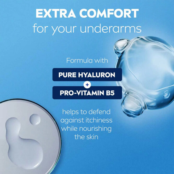 Nivea Men Deodorant Roll-On Derma Control Defend Extra Comfort Pure Hyaluron & Pro Vitamin B5 50ml