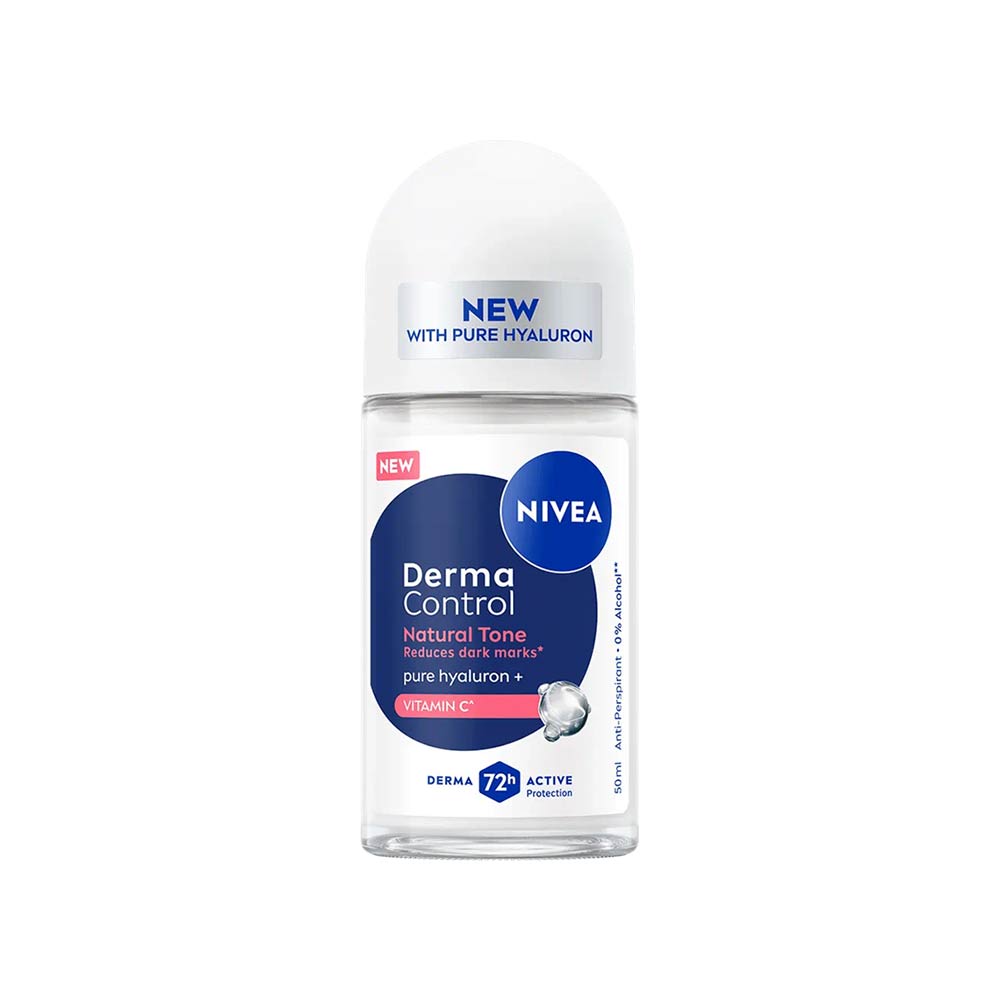 Nivea Female Roll-On Derma Control Natural Tone Pure Hyaluron & Vitamin C 50ml