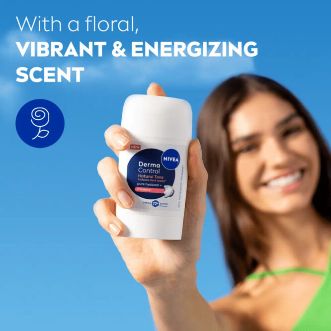 Nivea Female Deodorant Stick Derma Control Natural Tone Pure Hyaluron & Vitamin C 50ml