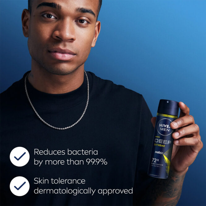 Nivea Men Deodorant Spray Deep Extreme MaxxTech 150ml