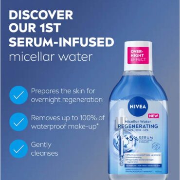 Nivea Mlcellar Water Restoring Face & Eyes With Seum 400ml