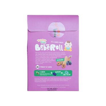 Yummy Bites Bebe Roll Blueberry 40g