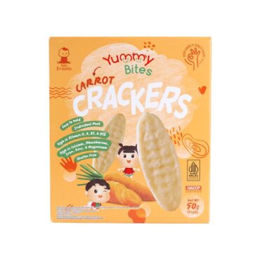 Yummy Bites Rice Crackers | Carrot Flavor (6m+) 50g