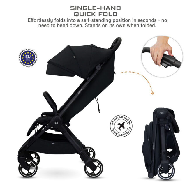 Neobreez DECA Compact Stroller (0-4Yrs) Max 22kg - Black