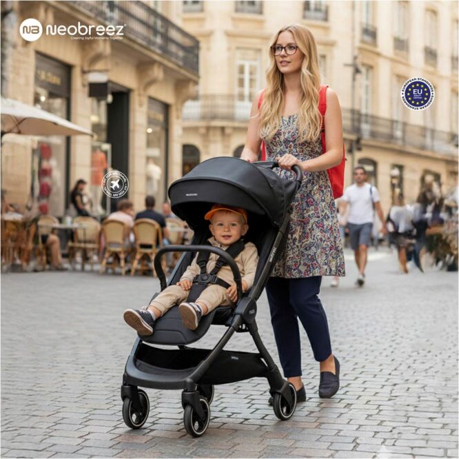 Neobreez DECA Compact Stroller (0-4Yrs) Max 22kg - Black - Image 22