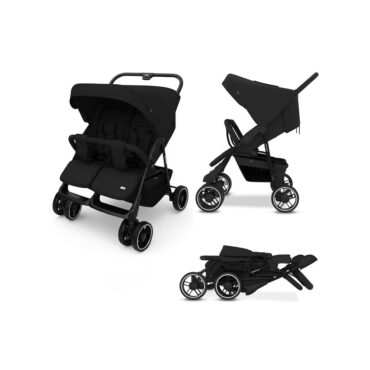 Neobreez DUADX Twin Stroller (0-3Yrs) Max 30kg - Black