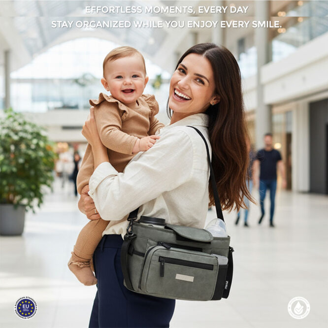 Neobreez FYRA Stroller Organizer Caddy Bag - Dark Gray