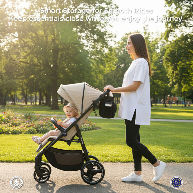 Neobreez FYRA Stroller Organizer Caddy Bag - Black