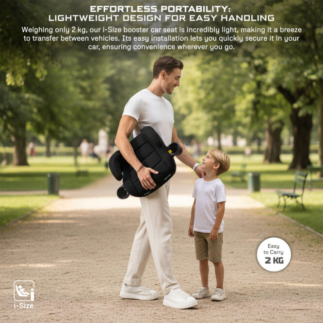 Neobreez i-FIRA i-Size Car Seat Booster (6-12Yrs) Max 36kg - Black