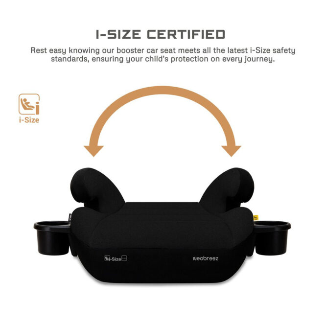 Neobreez i-FIRA i-Size Car Seat Booster (6-12Yrs) Max 36kg - Black