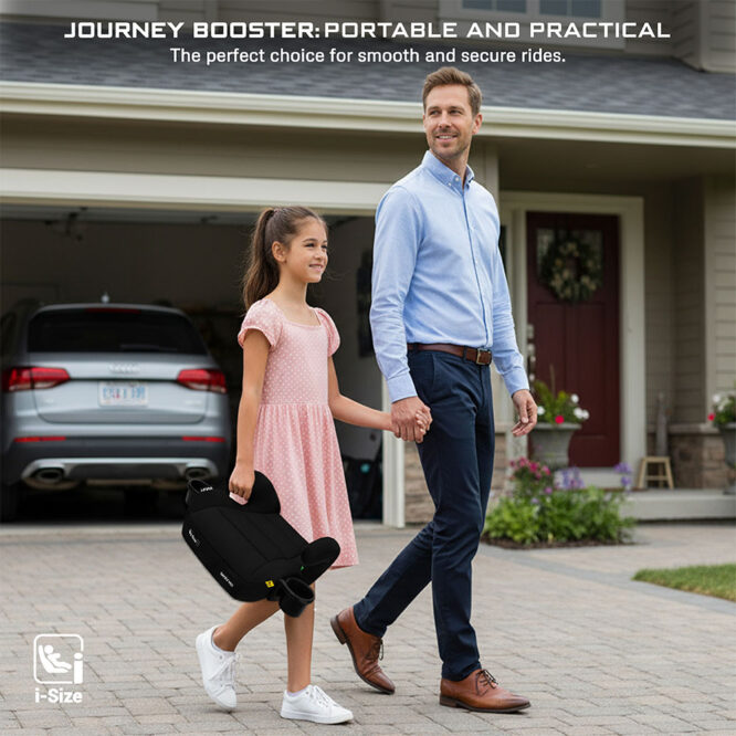 Neobreez i-FIRA i-Size Car Seat Booster (6-12Yrs) Max 36kg - Black