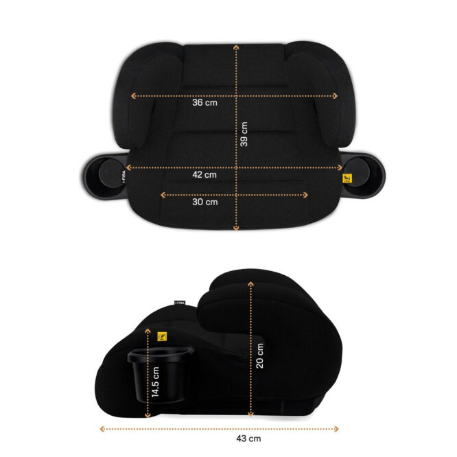 Neobreez i-FIRA i-Size Car Seat Booster (6-12Yrs) Max 36kg - Black