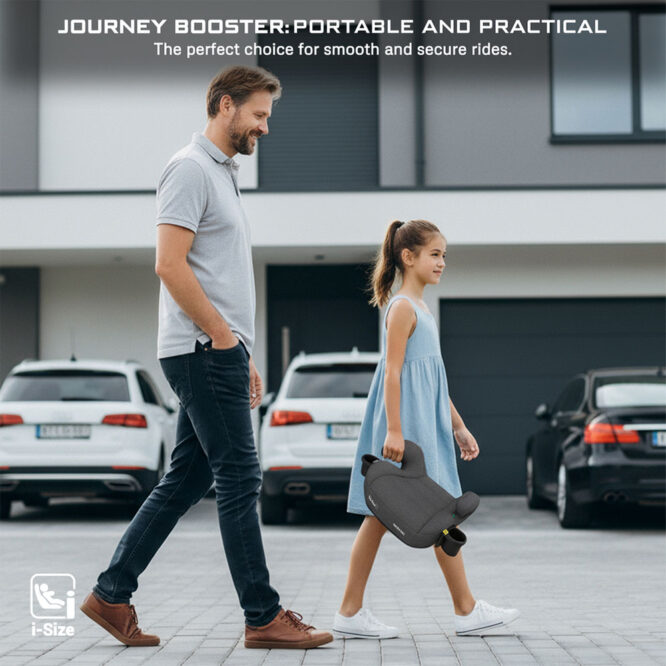 Neobreez i-FIRA i-Size Car Seat Booster (6-12Yrs) Max 36kg - Dark Gray