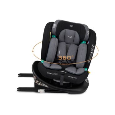 Neobreez i-GAURDIA 360° i-Size Car Seat (0-12Yrs) Max 36kg - Black/Gray