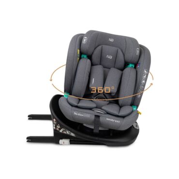 Neobreez i-GAURDIA 360° i-Size Car Seat (0-12Yrs) Max 36kg - Gray
