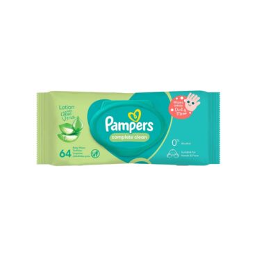 Pampers Complete Clean Baby Wipes Lotion with Aloe Vera - 64 Wipes