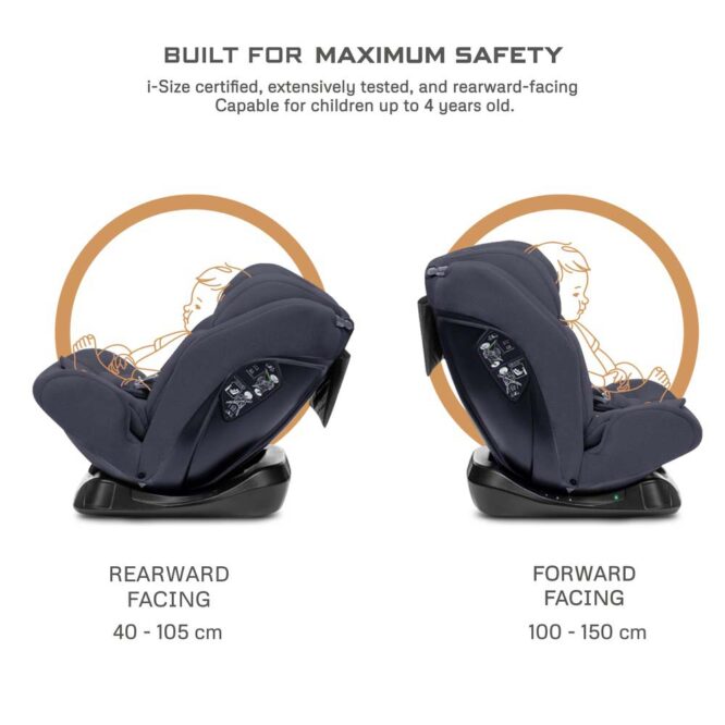 Neobreez i-Hepta i-Size Car Seat (0-12Yrs) Max 36kg - Gray