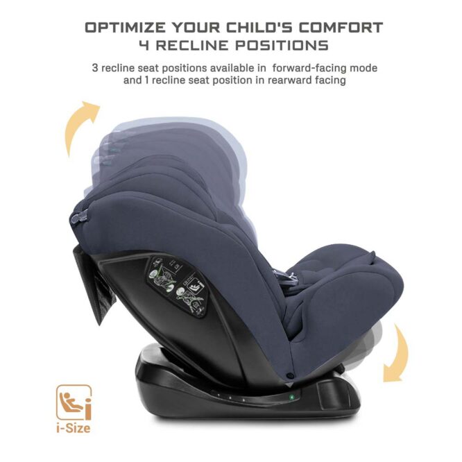 Neobreez i-Hepta i-Size Car Seat (0-12Yrs) Max 36kg - Gray