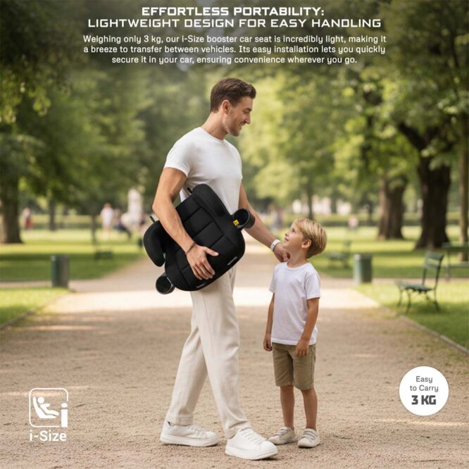 Neobreez i-Sanfaro i-Size Car Seat Booster (6-12Yrs) Max 36kg - Black
