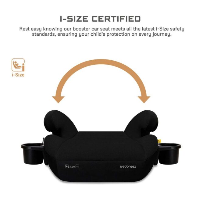 Neobreez i-Sanfaro i-Size Car Seat Booster (6-12Yrs) Max 36kg - Black