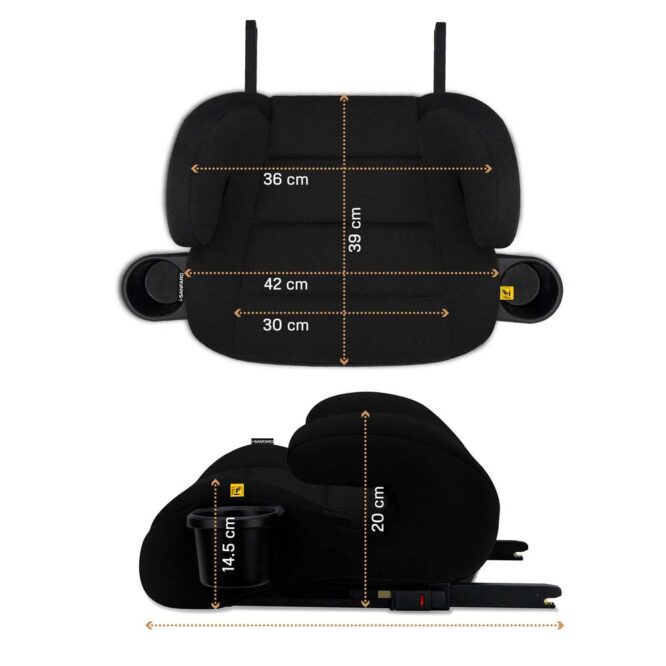 Neobreez i-Sanfaro i-Size Car Seat Booster (6-12Yrs) Max 36kg - Black