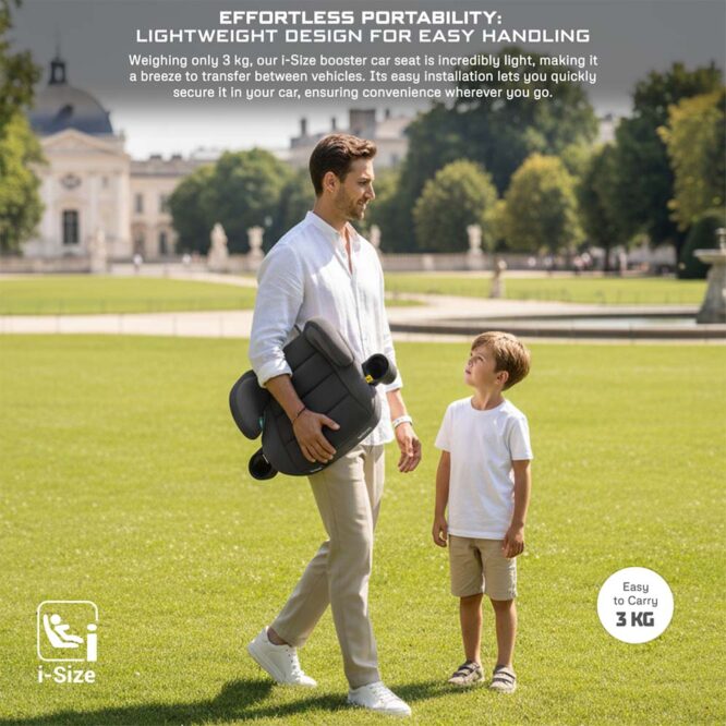 Neobreez i-Sanfaro i-Size Car Seat Booster (6-12Yrs) Max 36kg - Dark Gray