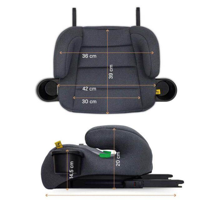 Neobreez i-Sanfaro i-Size Car Seat Booster (6-12Yrs) Max 36kg - Dark Gray