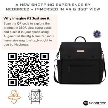 Neobreez Nixe Diaper Bag - Black