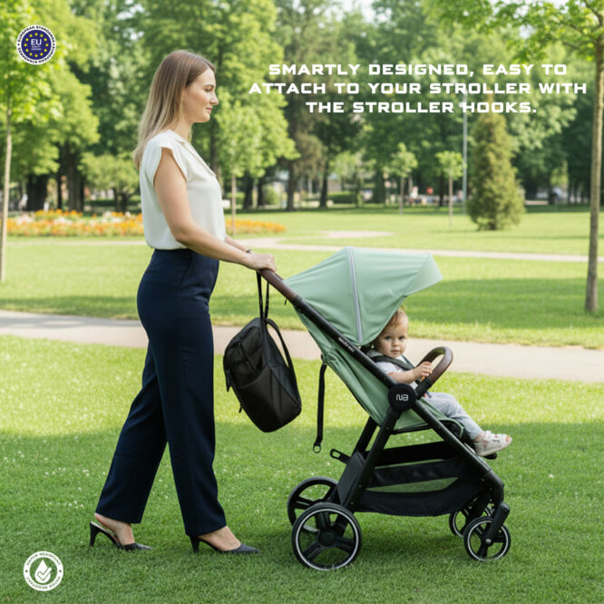 Neobreez Nixe Diaper Bag - Black