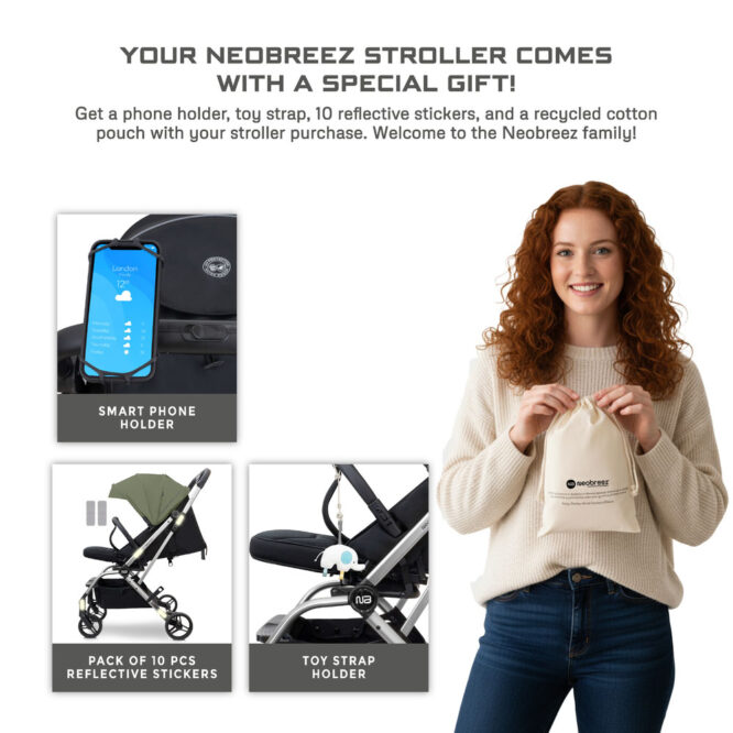 Neobreez Octa 360 Stroller (0-4Yrs) Max 22kg - Olive Green/Black