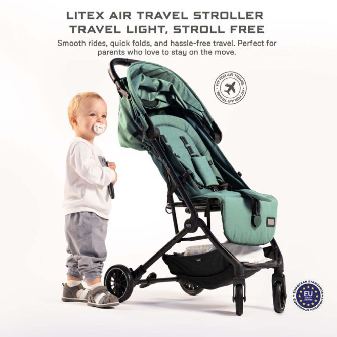 Neobreez Litex Compact Stroller (0-3Yrs) Max 15kg - Olive Green