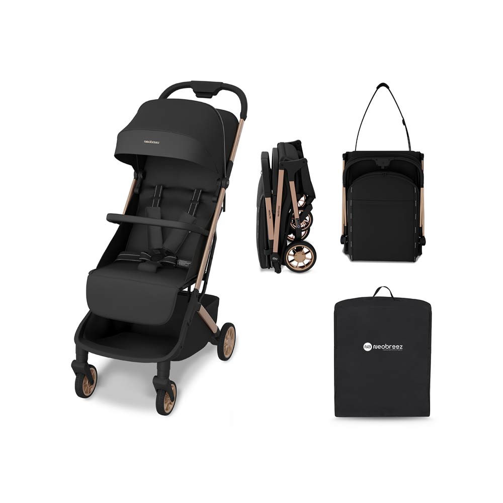 Neobreez Neolite Compact Stroller (0-4Yrs) Max 22kg - Black